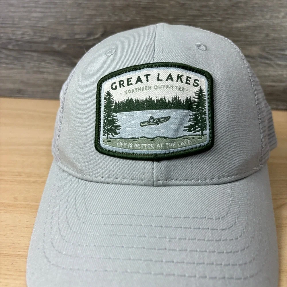 Great Lakes Hat Cap Snapback‎ Gray Minnesota One Size Adjustable